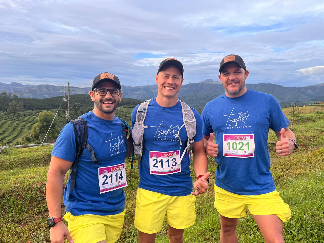 TWYF runners on the mountain